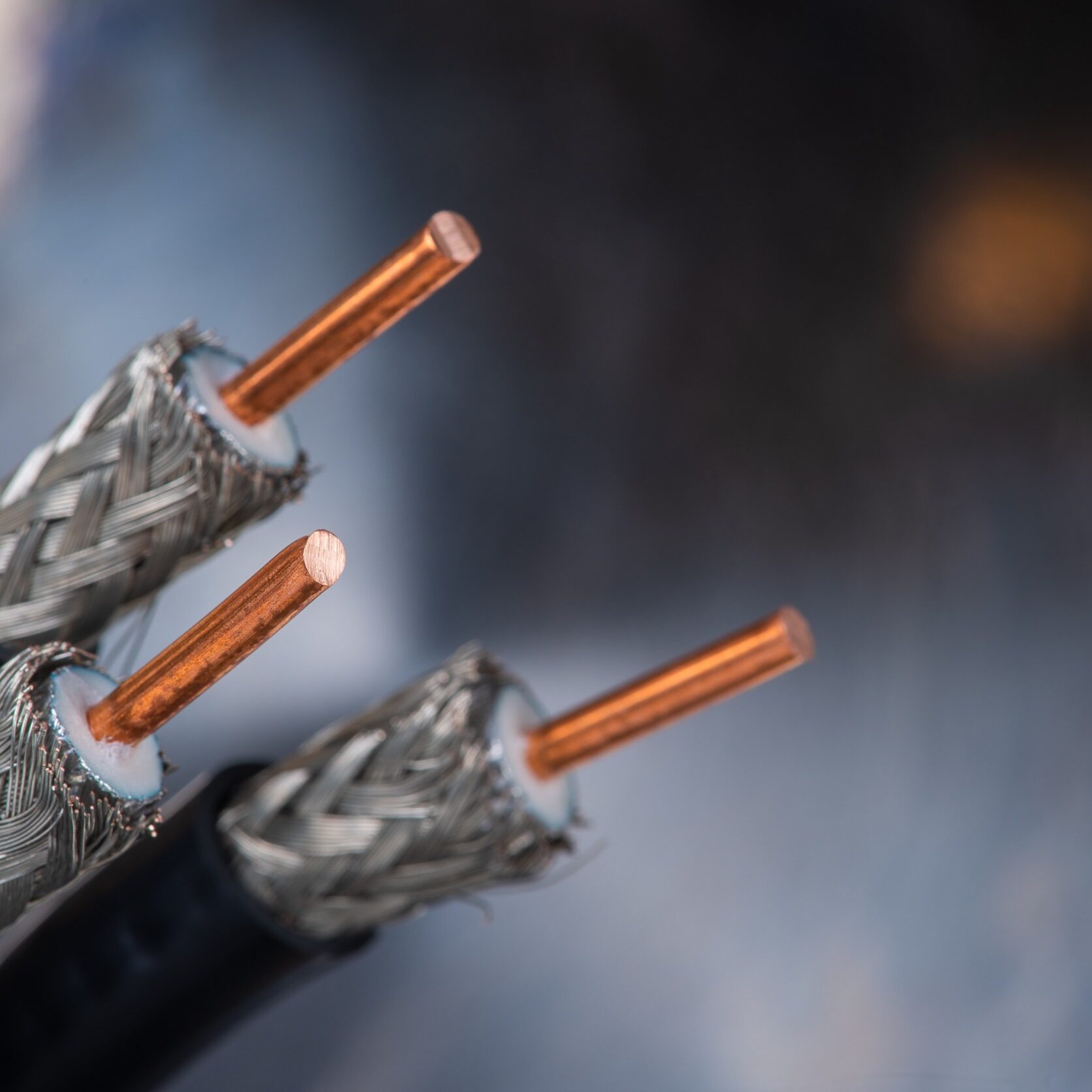 Custom Coaxial Cable close up