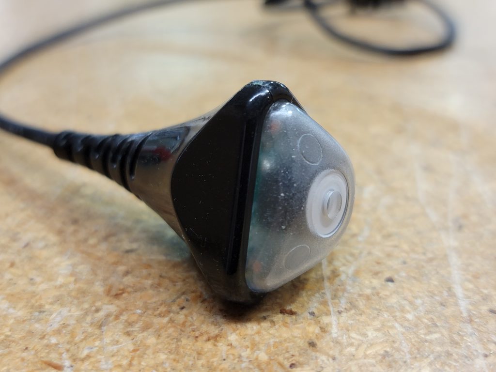 low pressure molding button