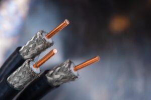 Custom Coaxial Cable close up